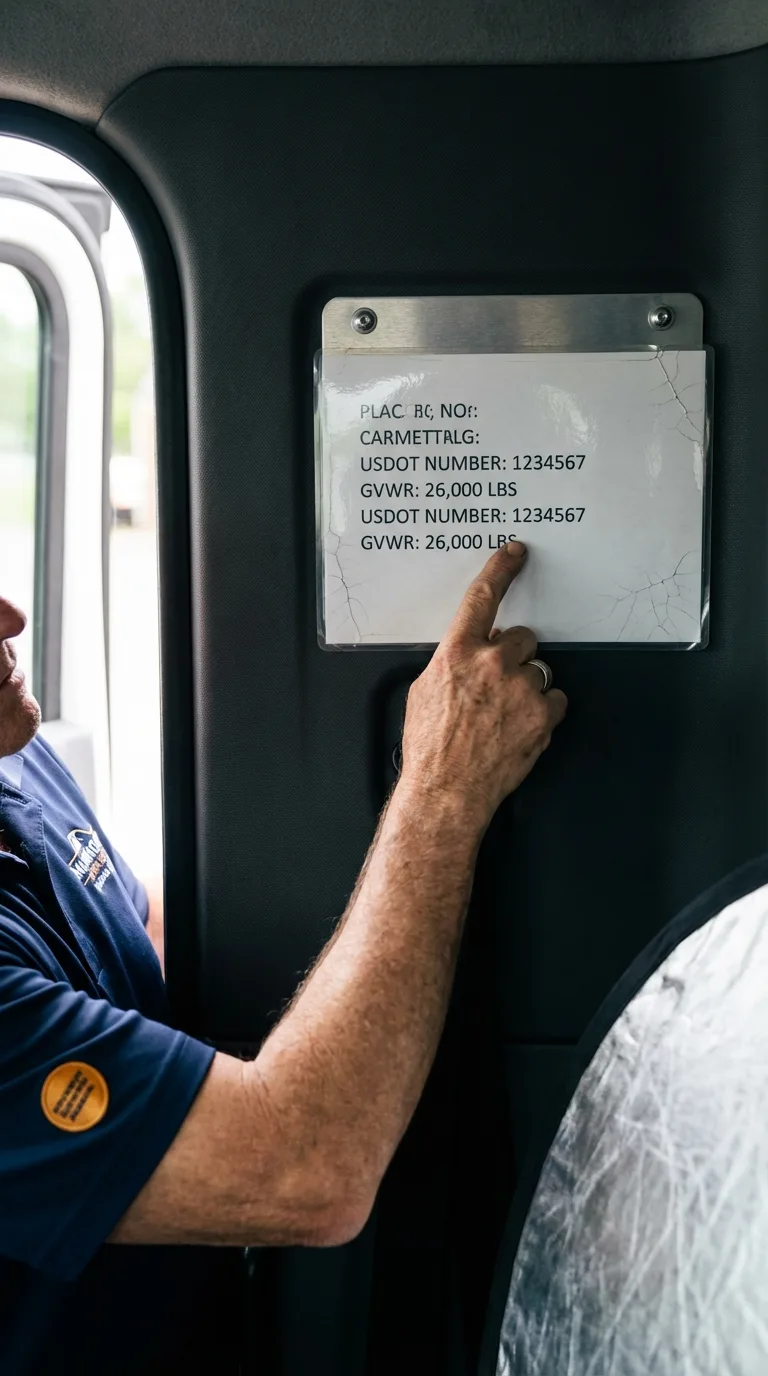 USDOT licensing placard verification in Red Boiling Springs